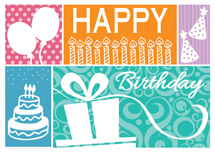 Lively Celebration Birthday Cards