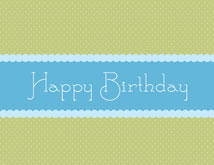 Blue Ribbon Wishes Happy Birthday Cards